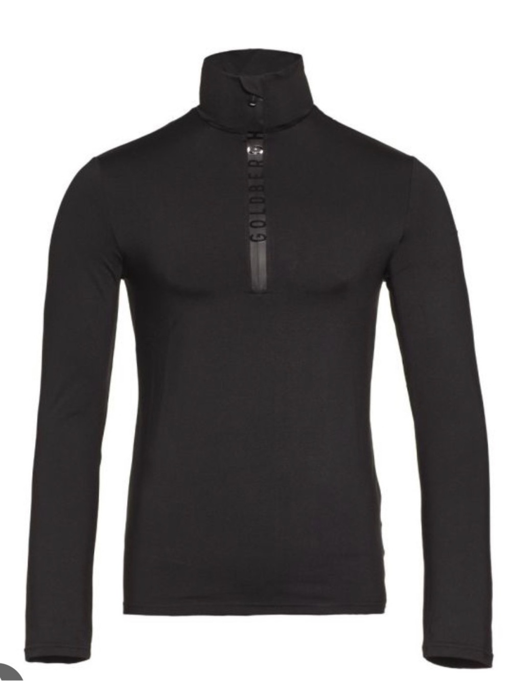 Goldbergh Black Zip-Up Mock Neck Mid Layer Sweater